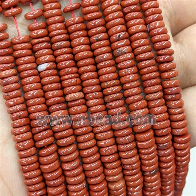 Natural Red Jasper Heishi Beads