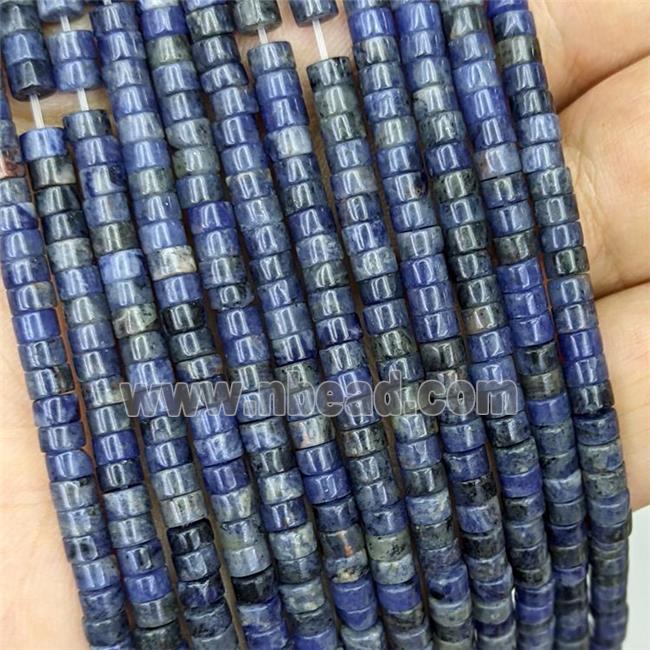 Natural Blue Sodalite Heishi Beads