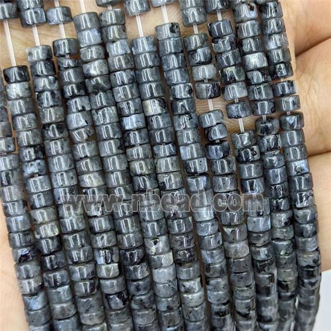 Natural Black Labradorite Heishi Beads