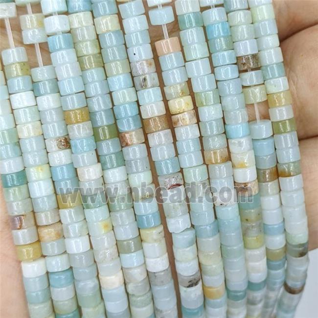 Natural Chinese Amazonite Heishi Beads Blue