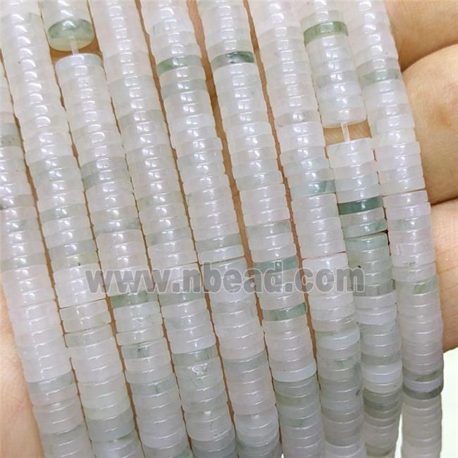 Natural Nephrite Jade Heishi Beads