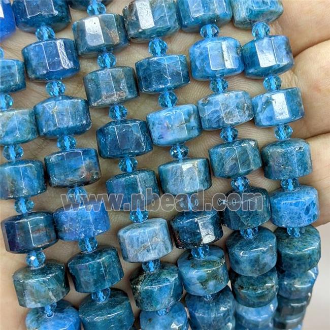 Natural Blue Apatite Heishi Beads