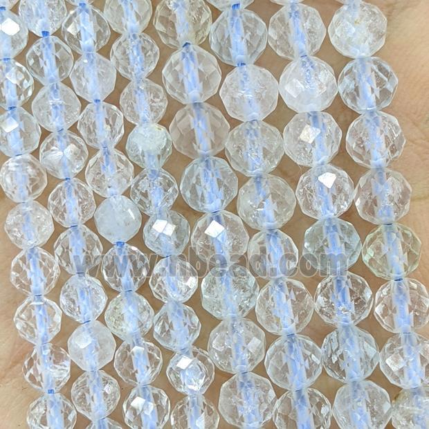 Natural Blue Topaz Beads Faceted Round