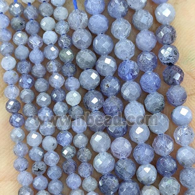 Natural Tanzanite Beads Blue Faceted Round