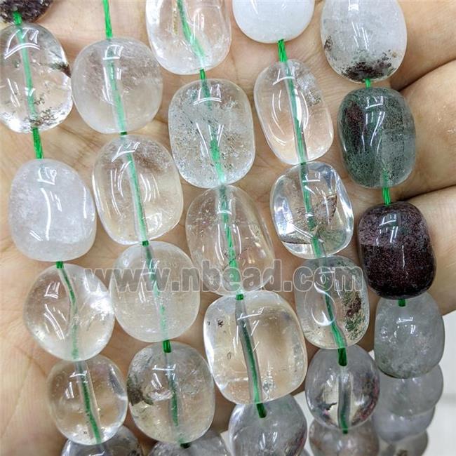 Natural Chlorite Quartz Nugget Beads Freeform