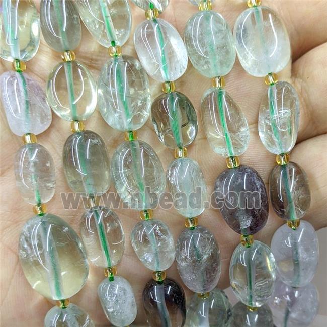 Natural Green Quartz Nugget Beads Freeform