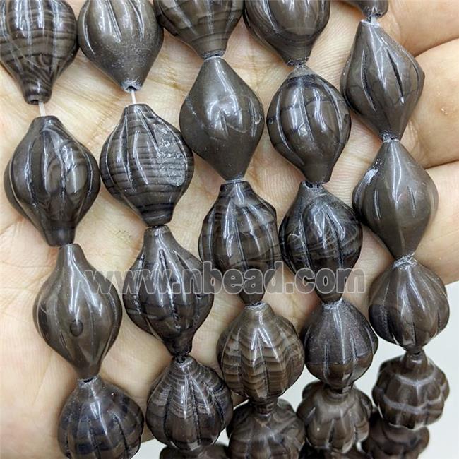 Coffee Wood Jasper Melons Beads