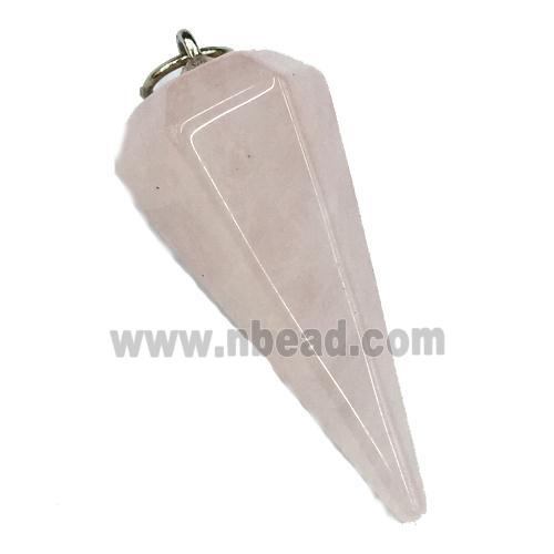 Rose Quartz pendulum pendant