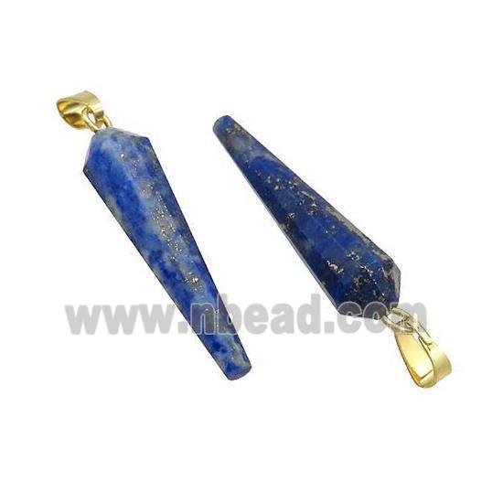 Natural Lapis Lazuli Pendulum Pendant Blue