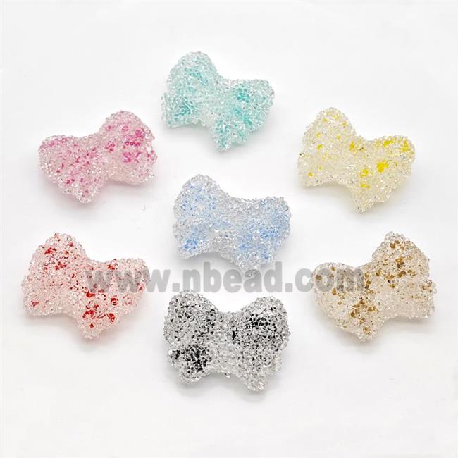 Resin Butterfly Beads Mixed Color