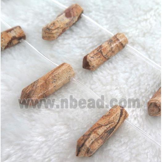 picture jasper bullet beads