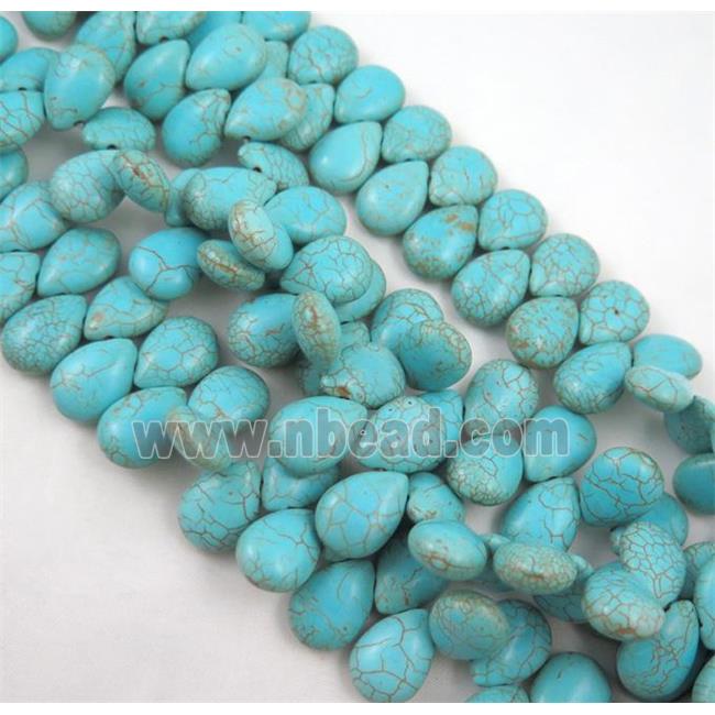 Turquoise Beads, teardrop, stability