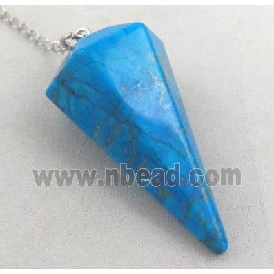 blue turquoise pendulum pendant