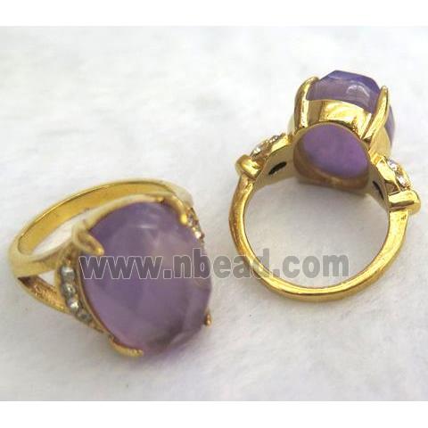 amethyst ring, freeform