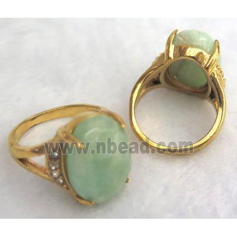 gemstone ring, freeform