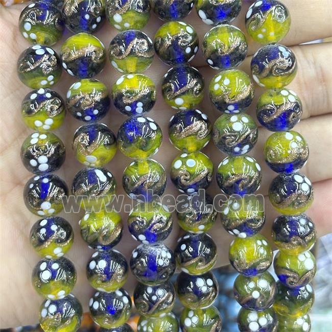 Lampwork Glass Round Beads