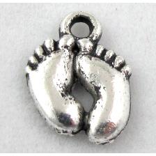 Tibetan Silver foot pendants, Non-Nickel