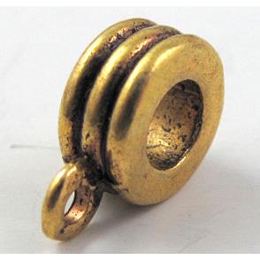 Bails, Antique gold, Tibetan Silver Hanger Non-Nickel