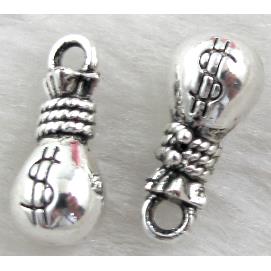 moneybag charms, Tibetan Silver pendant non-nickel