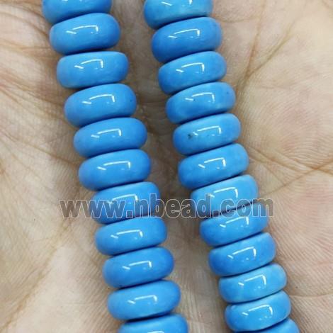 Blue Porcelain Heishi Beads