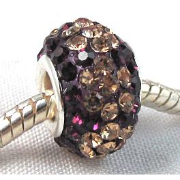 acrylic bead with middle east rhinestone