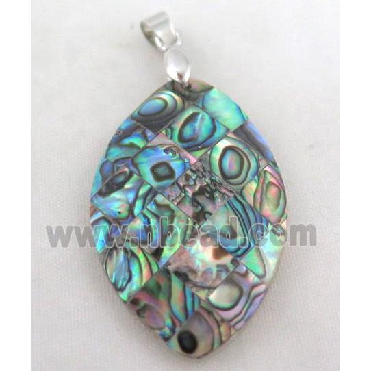 Paua Abalone shell pendant