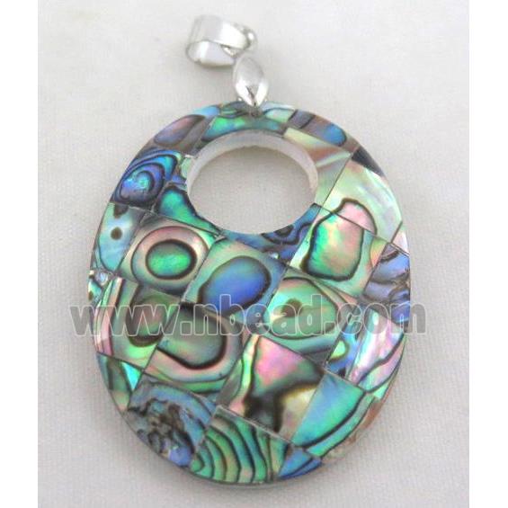 Paua Abalone shell pendant