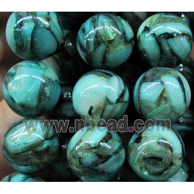 mother of pearl bead, round