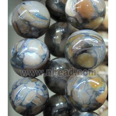 mother of pearl bead, round