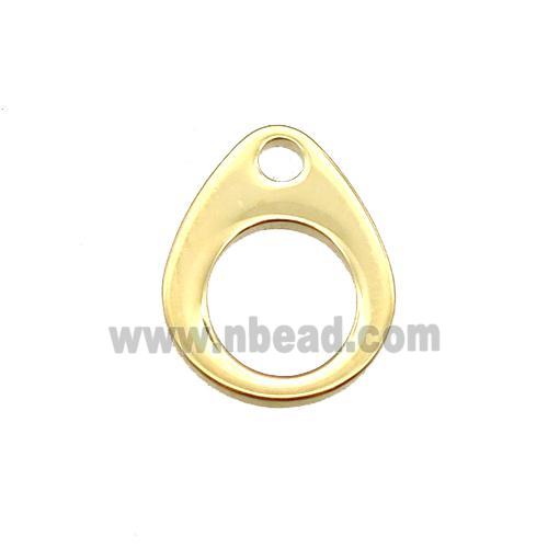 stainless steel pendant, stampings, gold plated