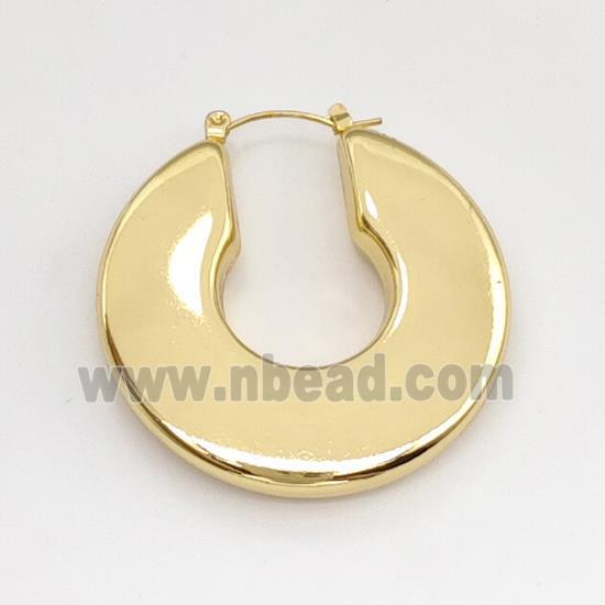 304 Stainless Steel Latchback Earring Gold Plated