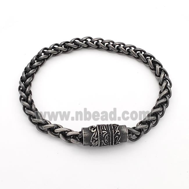 304 Stainless Steel Bracelet Antique Black