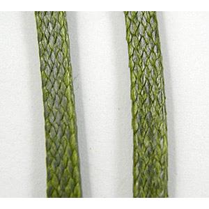 Korea Waxed Wire, flat, Grade A, green