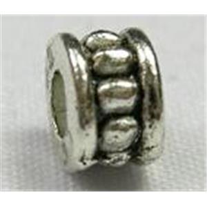 Tibetan Silver spacer beads, 5mm diameter