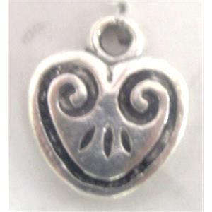 Tibetan Silver pendant non-nickel, 14x12mm