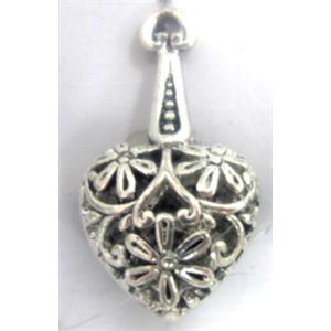 Tibetan Silver pendants, Non-Nickel, 30x15mm