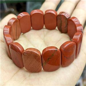 Natural Red Jasper Bracelet Stretchy, approx 15-24mm