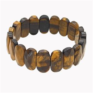 Tiger Eye Stone Bracelet Stretchy, approx 11-20mm