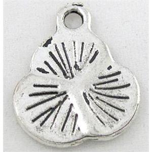 tibetan silver pendant, Non-Nickel, approx 15.5x19mm