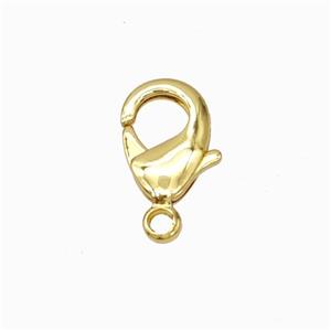 Copper Lobster Clasp Gold Plated, approx 12mm