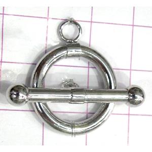 Copper toggle clasps, 20mm dia, stick: 30mm length, color code: E golden