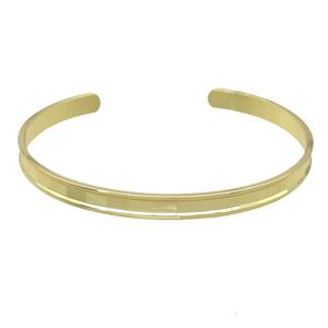 copper bangle, adjustable, gold plated, approx 5mm, 60mm dia