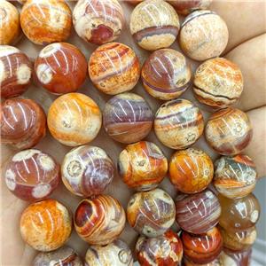 Natural Fire Agate Beads Red Smooth Round, approx 14mm