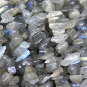 Labradorite chip beads, freeform, approx 6-8mm, 36 inch length