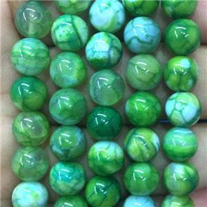 round green agate beads, approx 6mm dia