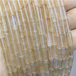 Synthetic Quartz Tube Beads, approx 4x13mm