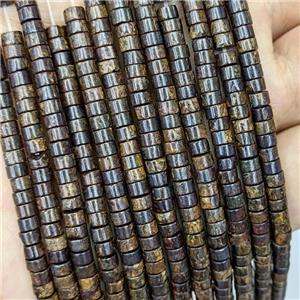 Natural Bronzite Heishi Beads, approx 4mm