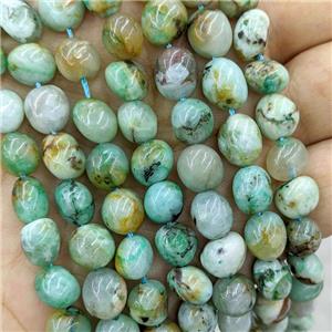 Natural Chrysocolla Chips Beads Freeform Green, approx 8-10mm