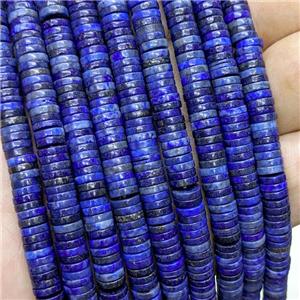 Natural Blue Lapis Lazuli Heishi Beads, approx 1x6mm