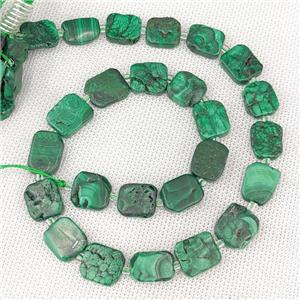 Natural Green Malachite Beads Rectangle, approx 10-15mm